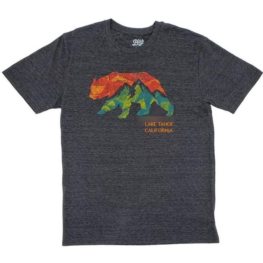 Blue T Lake‎ Tahoe California Graphic Bear T Shirt XXXL